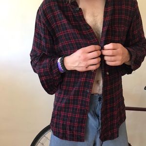 Vintage Red/Black Flannel